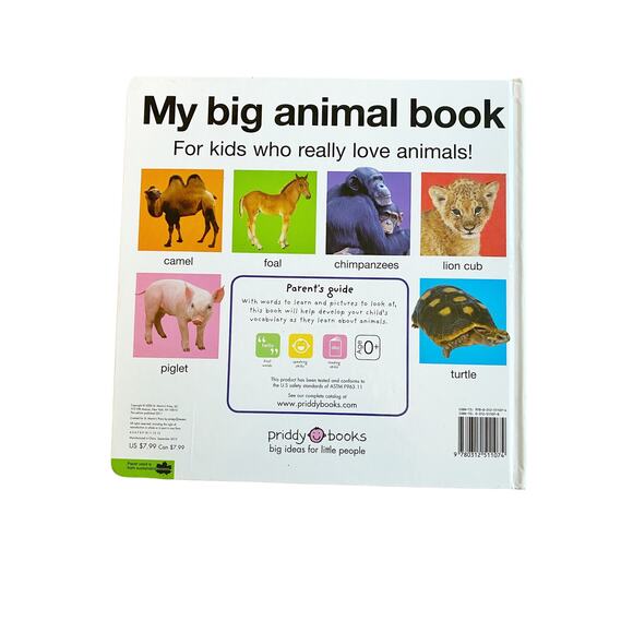 PRIDDY BOOKS MY BIG WORD BOOK / ANIMAL BOOK BUNDLE LOT OF 2 Board Books - Picture 4 of 10